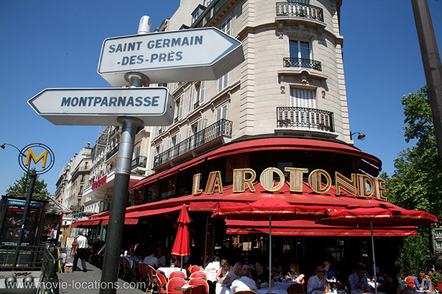 A Bout de Souffle film location: La Rotonde, Boulevard Montparnasse, Paris