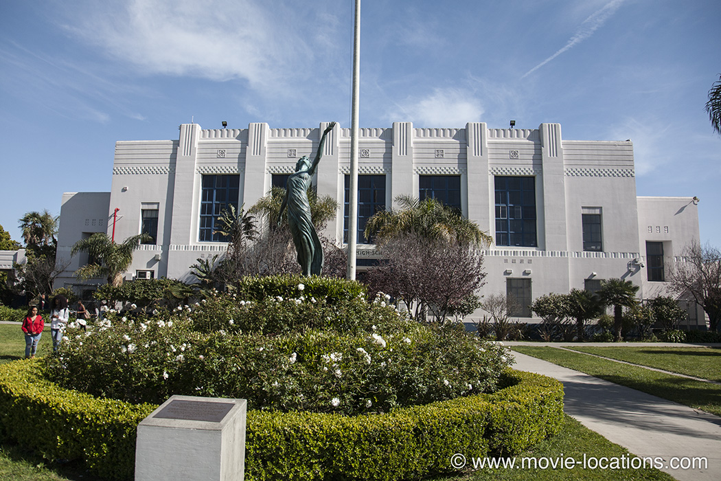 American History X location: Venice High School, Venice Boulevard, Venice Beach, Los Angeles