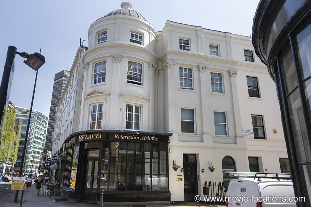 Around The World In 80 Days filming location: Lower Grosvenor Place, Victoria, London SW1
