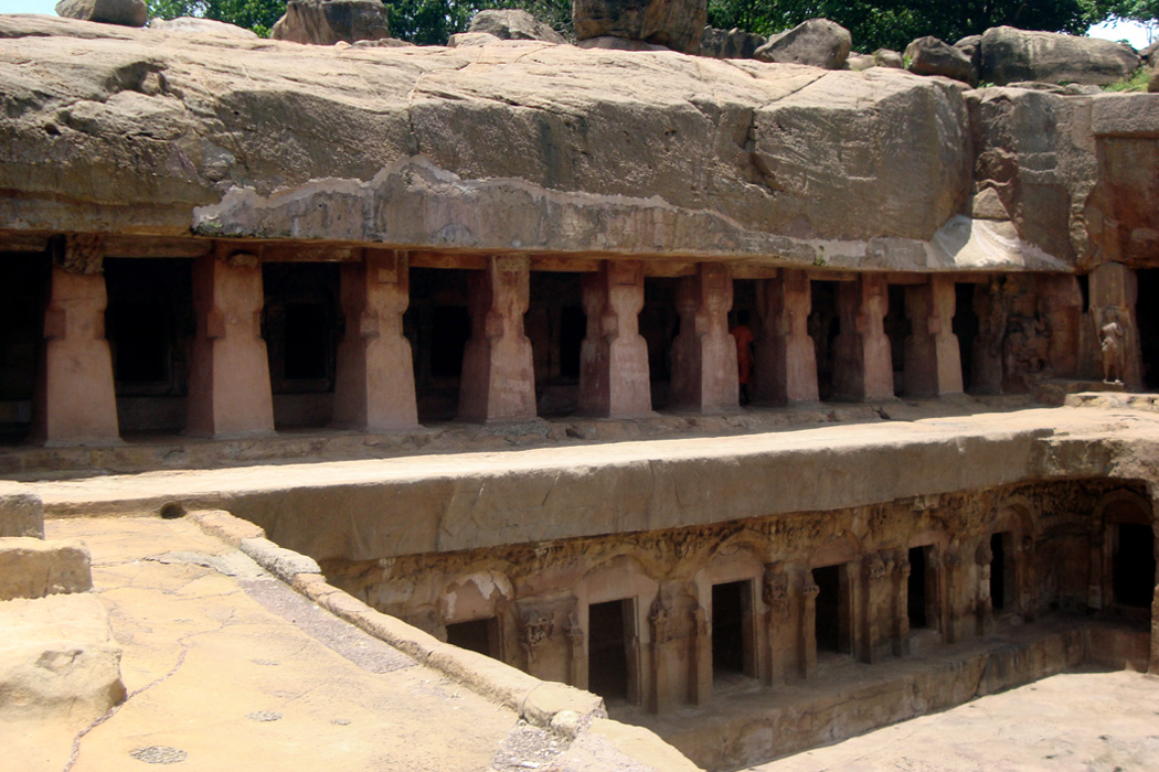 Asoka film location: Udayagiri and Khandagiri Caves, Bhubaneshwar, Odisha, India
