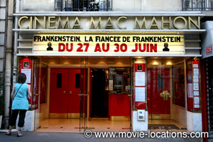 A Bout de Souffle film location: Cinema Mac-Mahon, avenue MacMahon, Paris