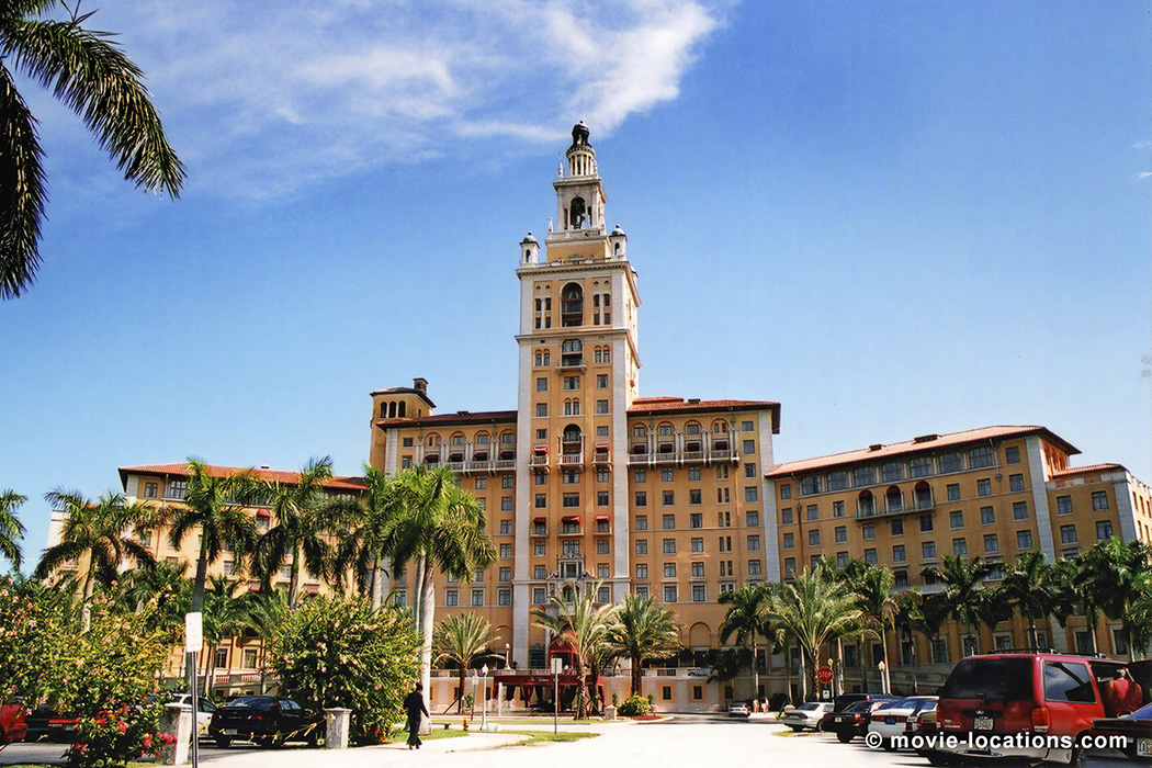 Bad Boys film location: the Biltmore Hotel, 1200 Anastasia Avenue at De Soto Boulevard, Coral Gables, Miami, Florida