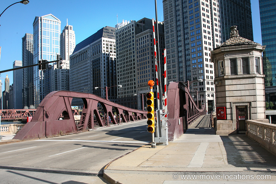 Batman Begins film location: The Franklin Street Bridge, Chicago