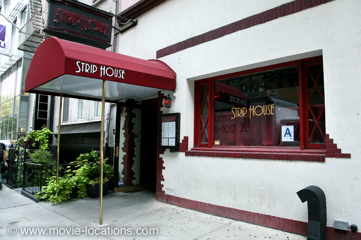 Big filming location: Strip House Grill, 12th Street, New York