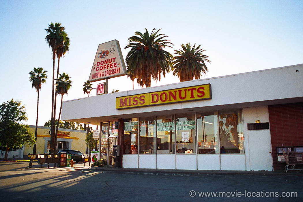 Boogie Nights filming location: Miss Donuts, 18231 Sherman Way, near Etiwanda Avenue, Reseda