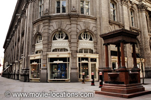 Bridget Jones's Diary location: Royal Exchange Buildings, Cornhill, London EC3