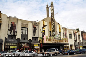 The Bodyguard filming location: Pantages Theatre, 6233 Hollywood Boulevard, Hollywood