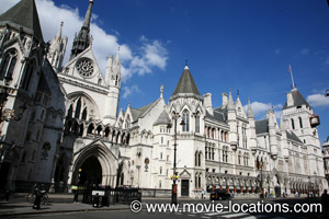 Sabotage film location: Royal Courts of Justice, the Strand, London