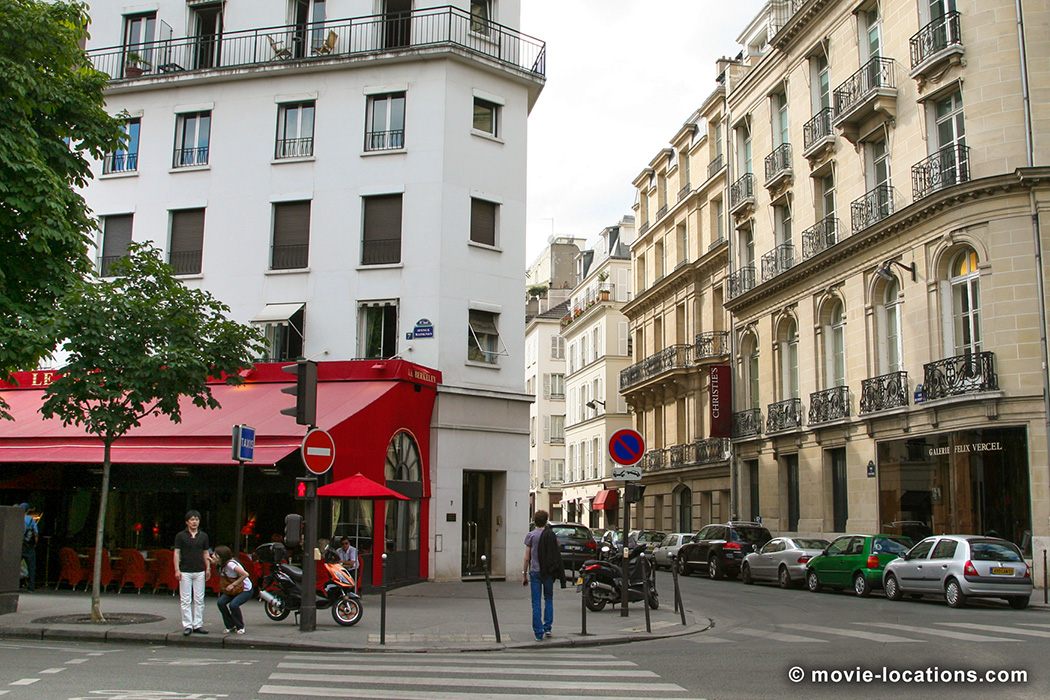 Charade film location: avenue Matignon at rue de Ponthieu, Paris