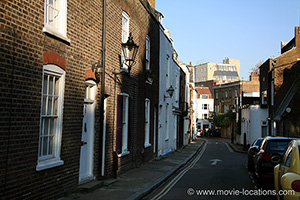 The Collector filming location: Perrin's Lane, Hampstead, London NW3