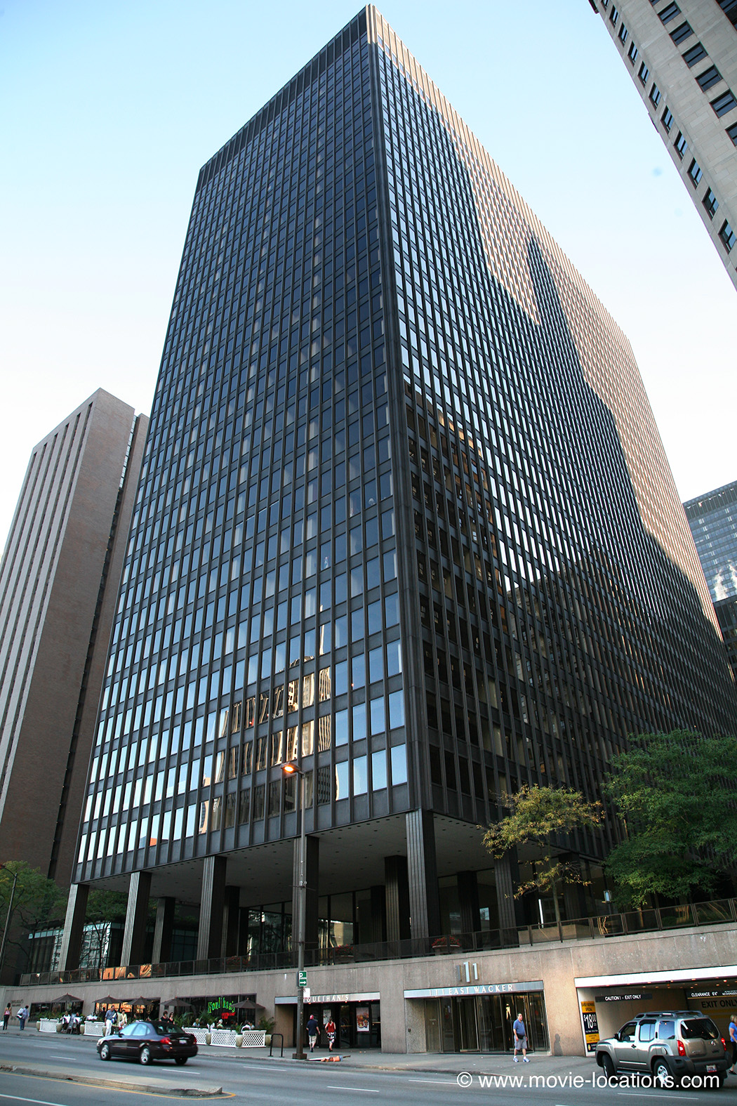 The Dark Knight film location: Illinois Center Buildings, 111 East Wacker Drive, Chicago