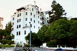 The Doors film location: Chateau Marmont, Sunset Boulevard, West Hollywood, Los Angeles