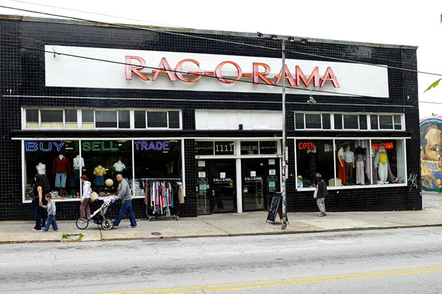 Driving Miss Daisy film location: Rag O Rama, Euclid Avenue, Atlanta