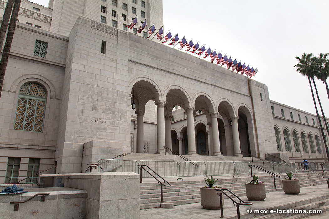 Gangster Squad film location: Los Angeles City Hall, Spring Street, Downtown Los Angeles