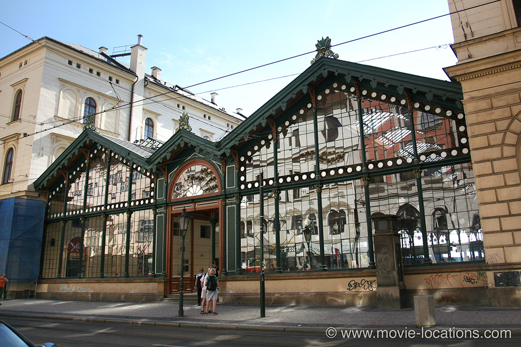 Hostel film location: Praha Masarykovo nádraží, Nové Město, Prague