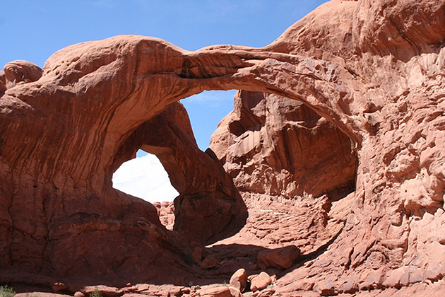 Hulk filming location: Double Arch, Arches National Park, Utah