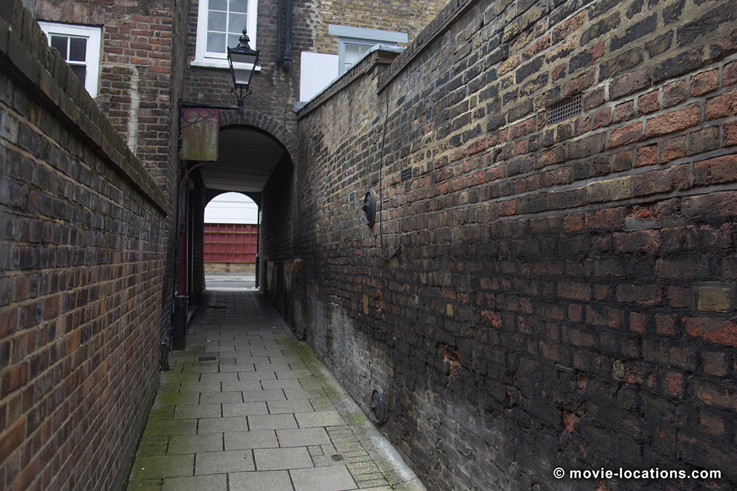 Judy film location: St John's Path, Britton Street, Clerkenwell, London E1
