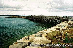Jaws filming location: 'Jaws bridge': American Legion Memorial Bridge & Sengekontacket Pond, Martha's Vineyard, Massachusetts