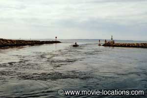 Jaws filming location: the Orca sets sail: Menemsha Harbor, Martha's Vineyard, Massachusetts
