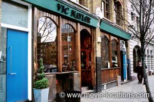 Lock, Stock and Two Smoking Barrels filming location: Vic Naylor, St John Street, Smithfield, London EC1