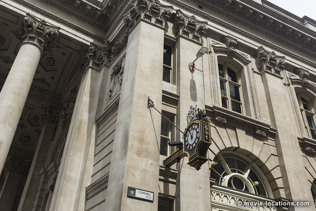 Mary Poppins Returns film location: Royal Exchange Building, Cornhill, London EC3