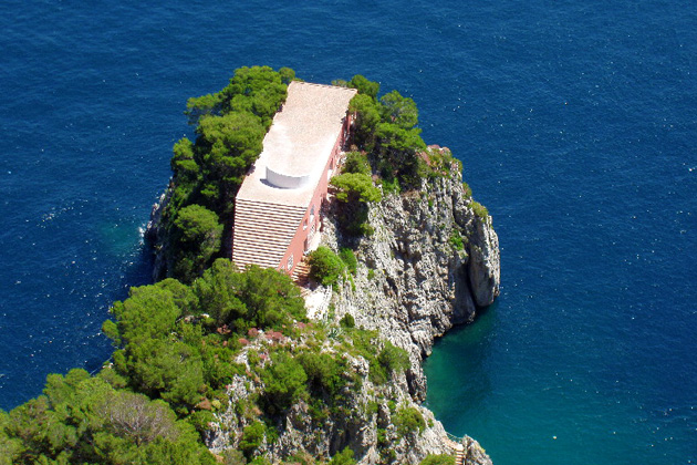 Le Mépris (Contempt) filming location: Casa Malaparte, Capri, Italy