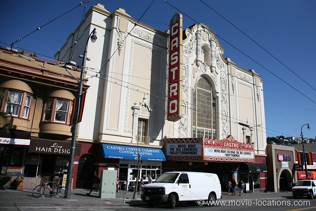 Milk filming location: Castro Theatre, Castro Street, San Francisco