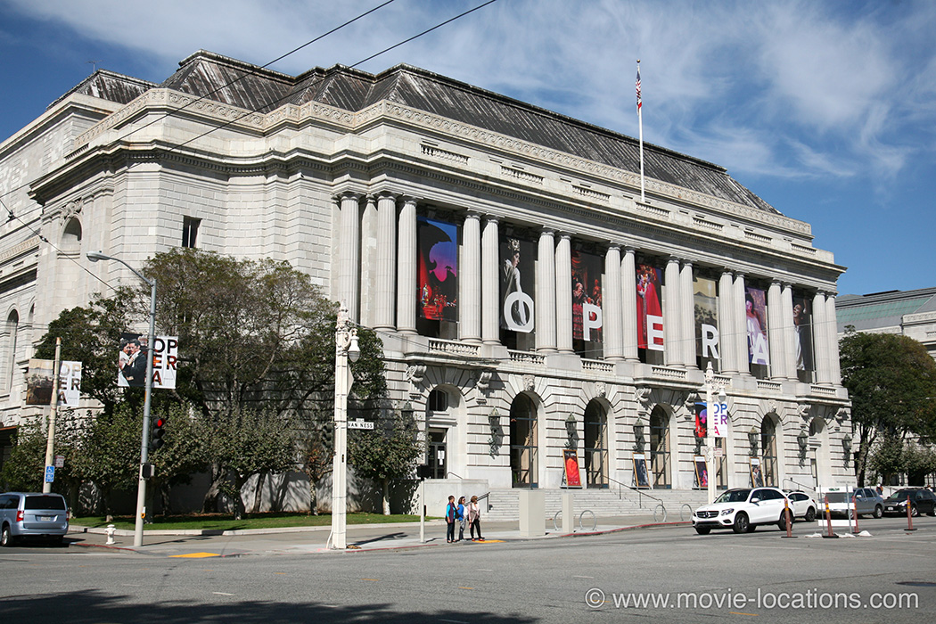 Milk filming location: War Memorial Opera House, Van Ness Avenue, San Francisco