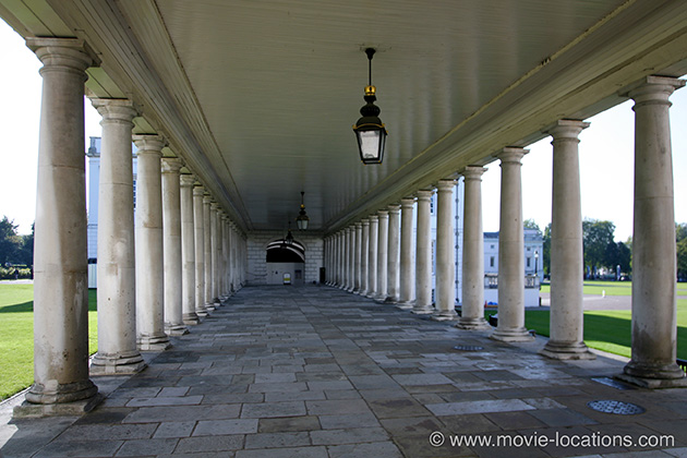 The Music Lovers filming location: Colonnade, Queen's House, Greenwich, London SE10