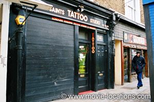 Notting Hill film location: Saints Tattoo Parlour, 201 Portobello Road, Notting Hill, London W11