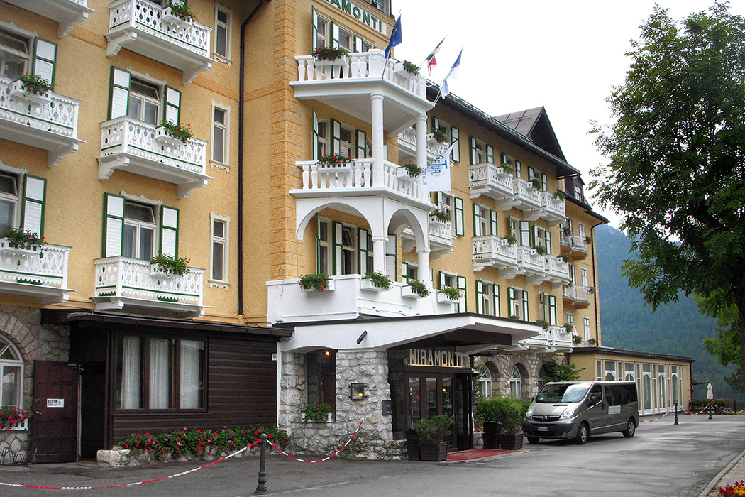 The Pink Panther filming location: Miramonti Majestic Grand Hotel, Cortina d'Ampezzo, Italy