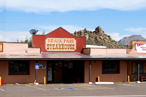 Raising Arizona location: Reata Pass Steakhouse, North Alma School Parkway, Arizona