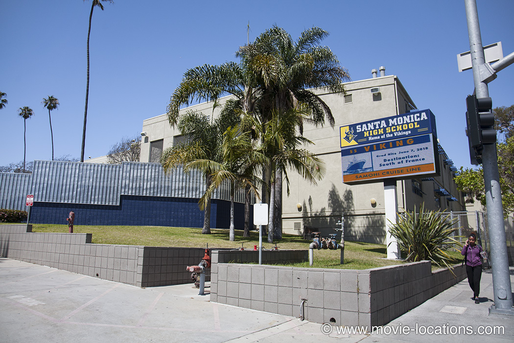 Rebel Without a Cause location: Santa Monica High School, Pico Boulevard, Santa Monica, Los Angeles
