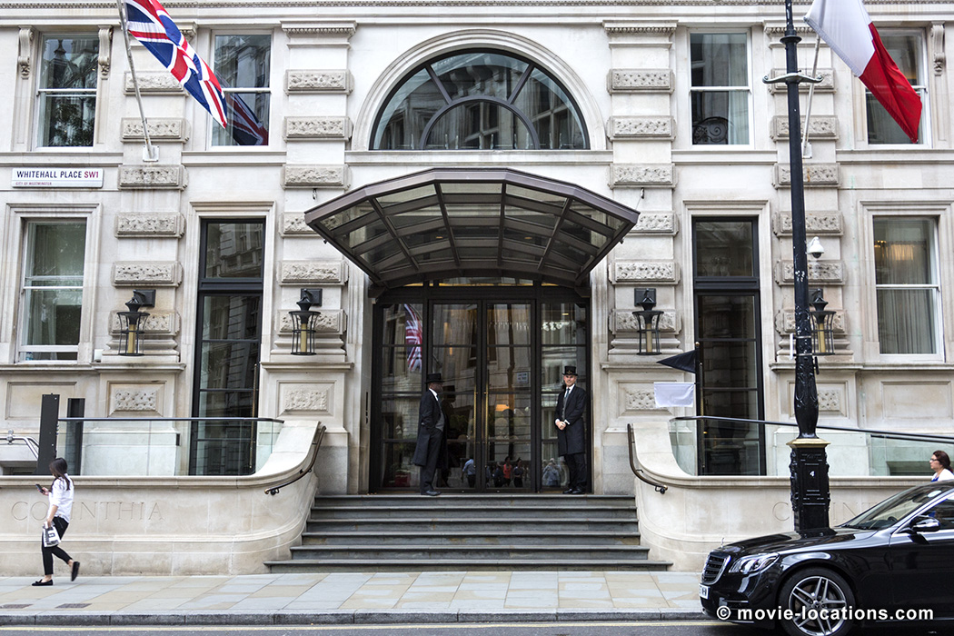 Red Sparrow filming location: Corinthia Hotel, Whitehall Place, Westminster, London SW1