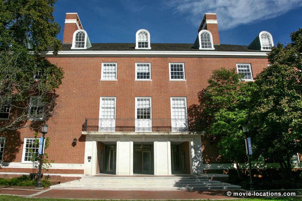 The Social Network film location: Shaffer Hall, Wyman Quad, Johns Hopkins University, Baltimore