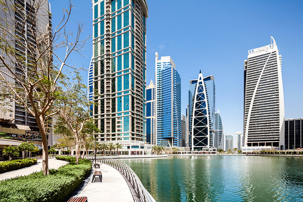 Star Trek Beyond location: Jumeirah Lakes Towers, Dubai