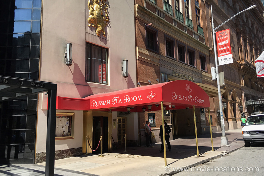 Manhattan location: Russian Tea Room, 150 West 57th Street, New York