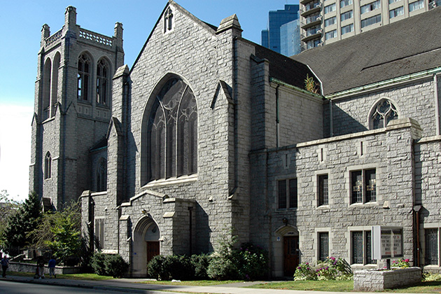 X2 location: St Andrew’s Wesley Church, Nelson Street, Vancouver