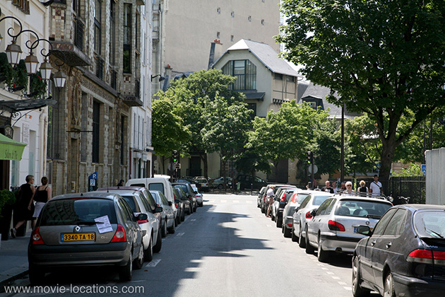 A Bout de Souffle filming location: rue Campagne Premiere, Paris