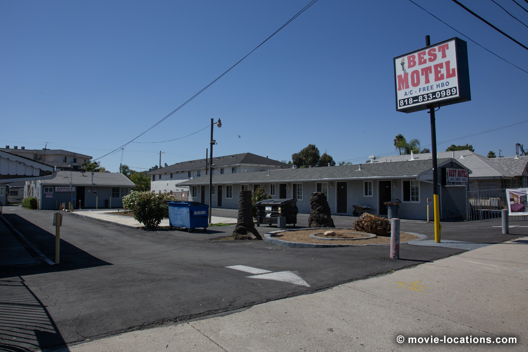 The Addams Family film location: Best Motel, San Fernando Road, Sylmar