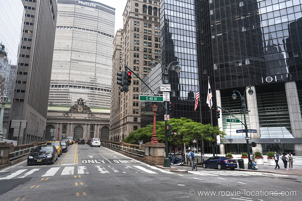 The Avengers location: Park Avenue at 42nd Street, Manhattan