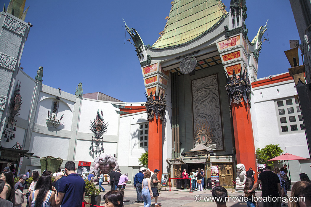 The Aviator location: Grauman's Chinese Theatre, Hollywood Boulevard, Hollywood, Los Angeles