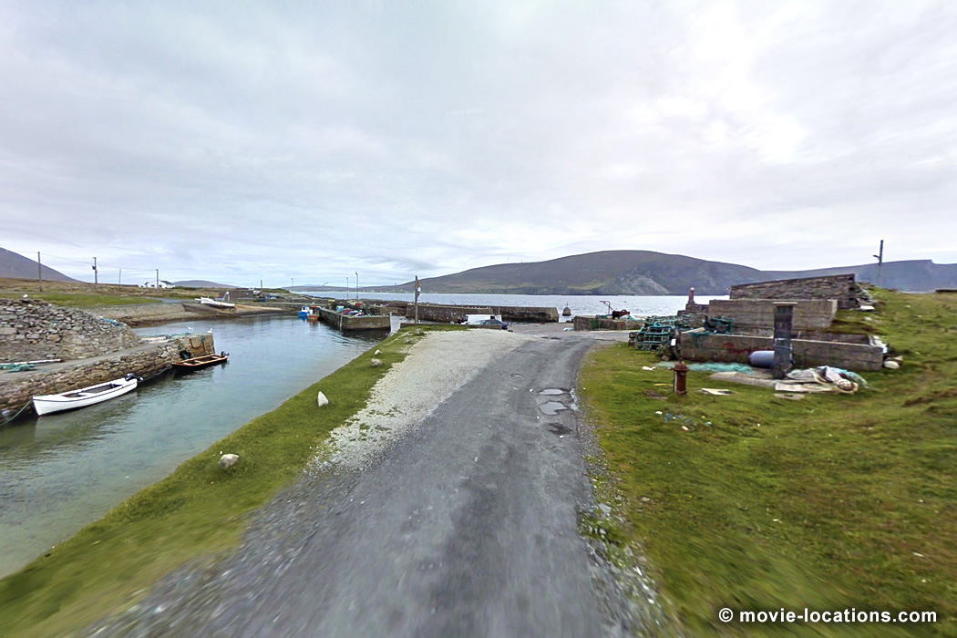The Banshees of Inisherin film location: Purteen Harbour, Achill Island, Republic of Ireland