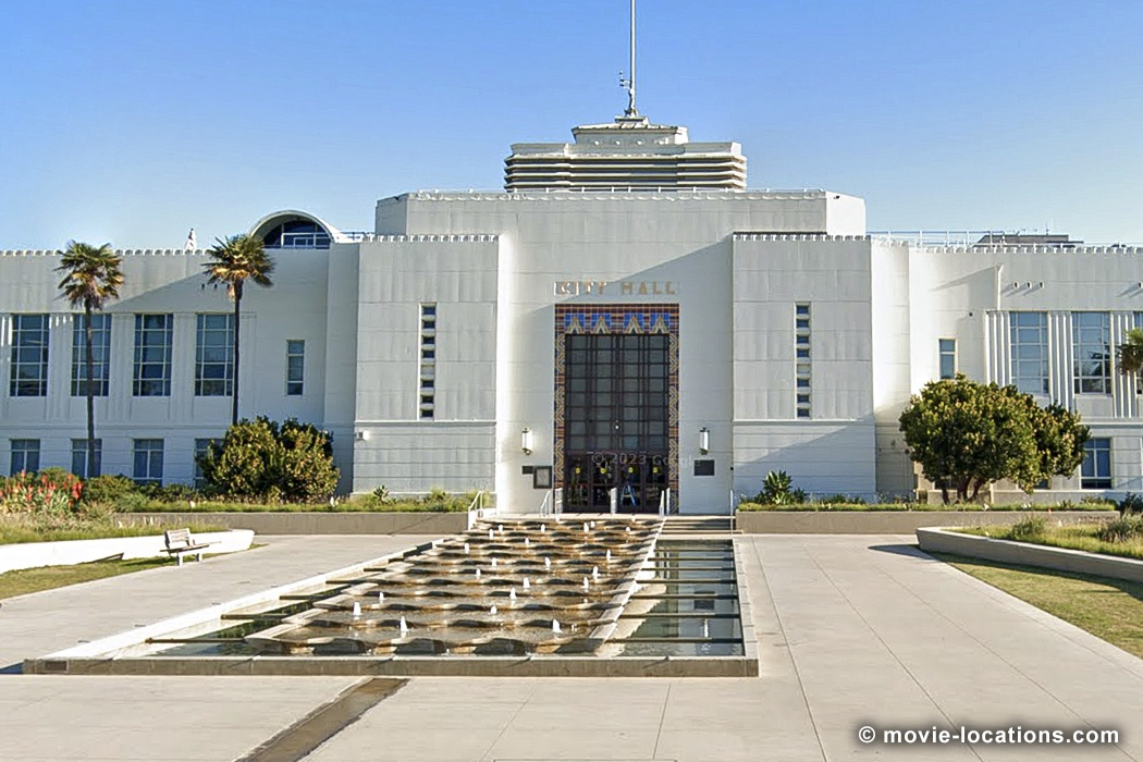 Barbie film location: Santa Monica City Hall, Main Street, Santa Monnica, California
