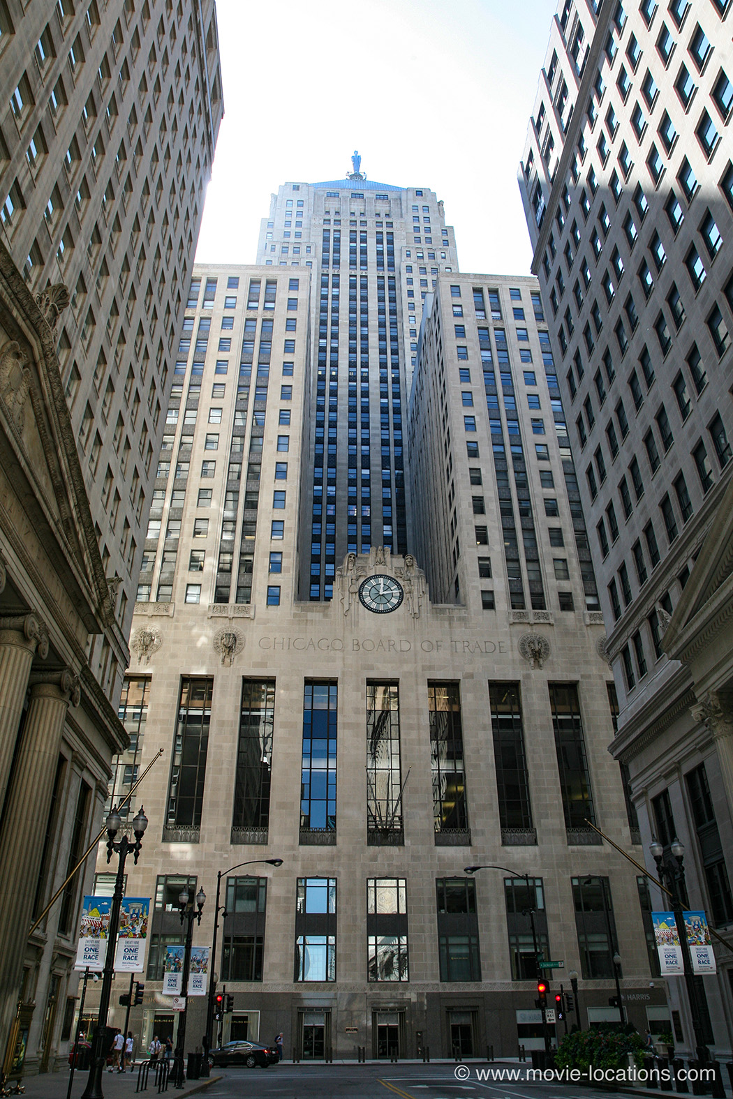 Batman Begins film location: Chicago Board of Trade Building, 141 West Jackson Boulevard, Chicago