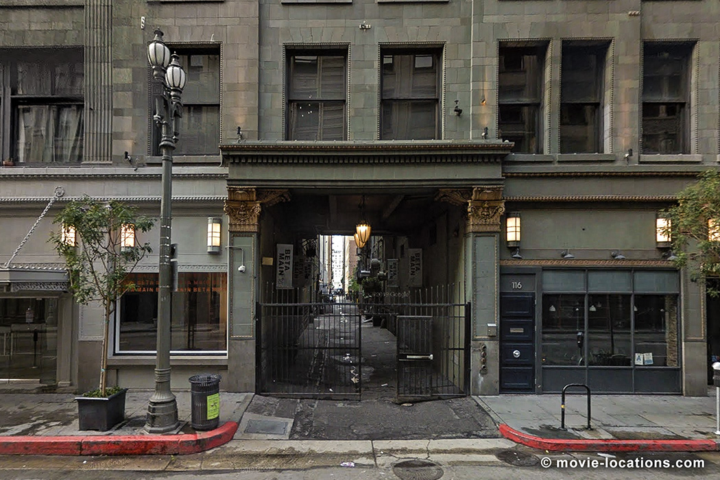 Birds Of Prey film location: Harlem Place, West 4th Street, Skid Row, Los Angeles