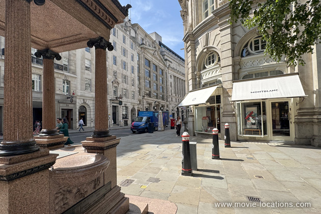 Bridget Jones's Diary location: Royal Exchange Buildings, Cornhill, London EC3
