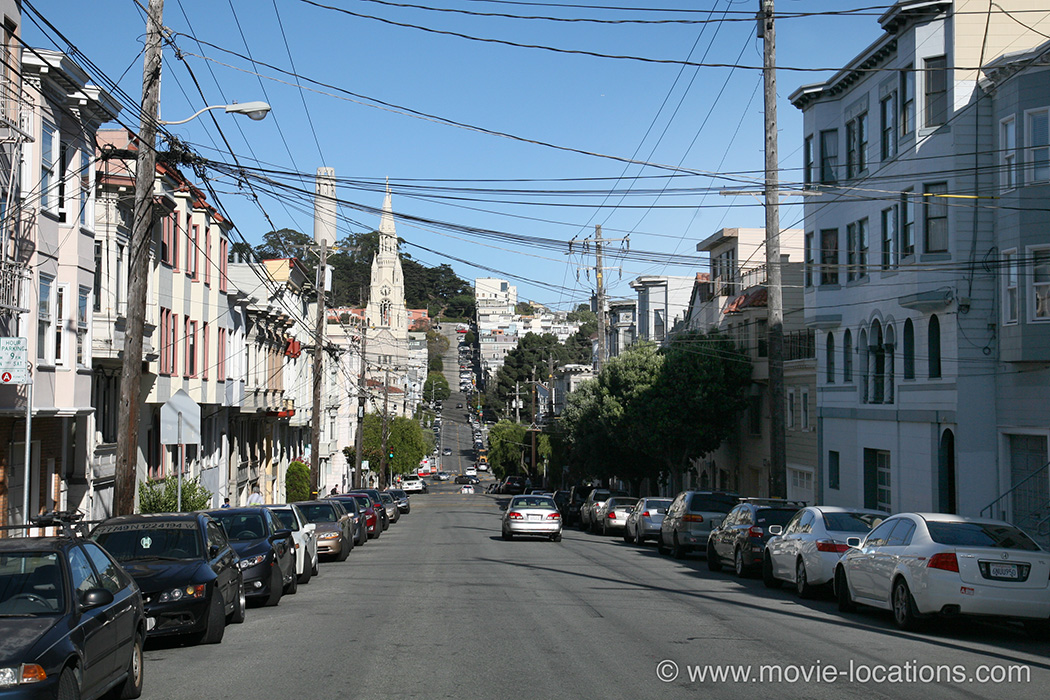 Bullitt location: Filbert Street, North Beach, San Francisco