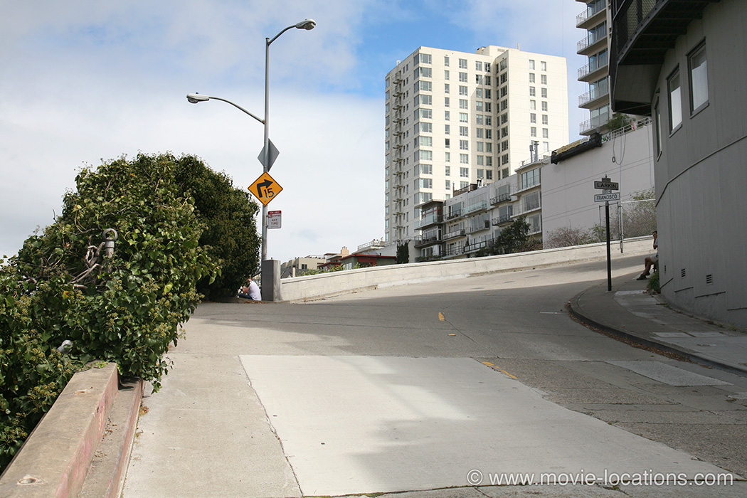 Bullitt location: Larkin at Francisco Street, San Francisco