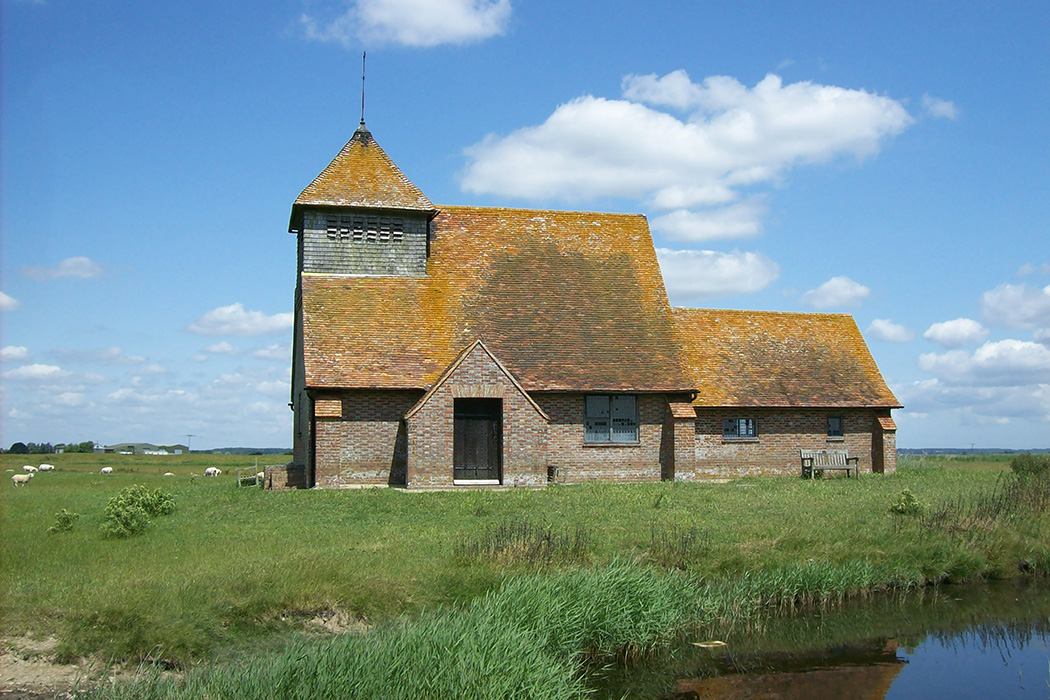 The Canterbury Tales filming location: St Thomas a Becket Church, Romney Marsh, Fairfield, Kent